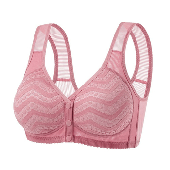 Εσωτερικό σουτιέν τύπου γιλέκου με μπροστινό κούμπωμα, λεπτές προμορφωμένες κύπελλα, 3/4 κύπελλα, βαμβακερό ύφασμα