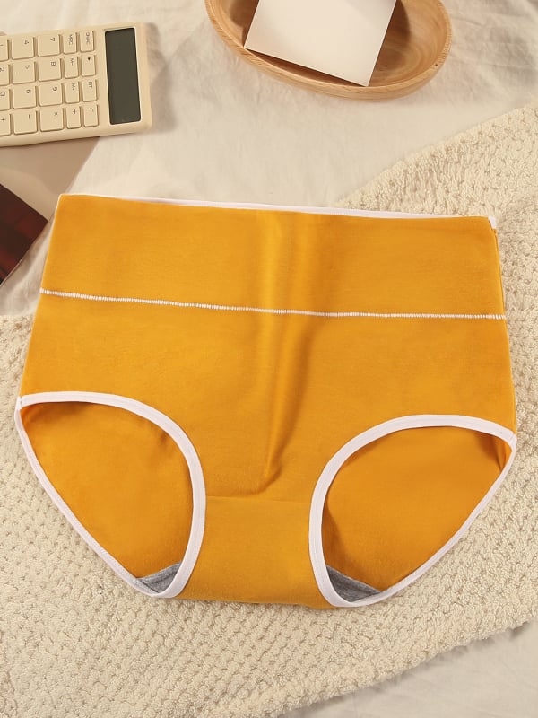 Sieviešu kokvilnas augsta vidukļa biksītes — pacel sēžamvietu, elpojošas, vēdera kontrole, antibakteriālas, adītas