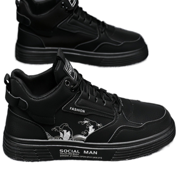 Ανδρικά/γυναικεία παπούτσια εργασίας με υψηλό πάνω μέρος — PU επάνω μέρος, PVC σόλα, εσωτερικό από κάνναβη, κορδώσεις