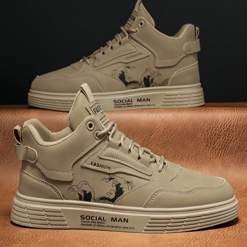 Ανδρικά/γυναικεία παπούτσια εργασίας με υψηλό πάνω μέρος — PU επάνω μέρος, PVC σόλα, εσωτερικό από κάνναβη, κορδώσεις