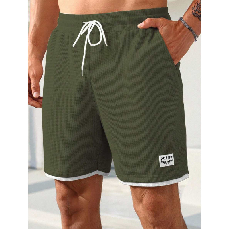 Ανδρικά παντελόνια με υφή και αναπνεύσιμο ύφασμα, ρετρό στυλ, χαλαρή γραμμή, μήκος αστραγάλου, CVC βαμβάκι, άνοιξη 2022.