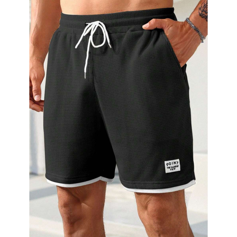 Ανδρικά παντελόνια με υφή και αναπνεύσιμο ύφασμα, ρετρό στυλ, χαλαρή γραμμή, μήκος αστραγάλου, CVC βαμβάκι, άνοιξη 2022.