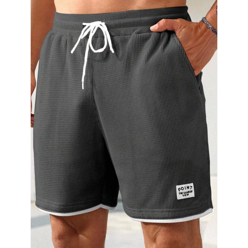 Ανδρικά παντελόνια με υφή και αναπνεύσιμο ύφασμα, ρετρό στυλ, χαλαρή γραμμή, μήκος αστραγάλου, CVC βαμβάκι, άνοιξη 2022.