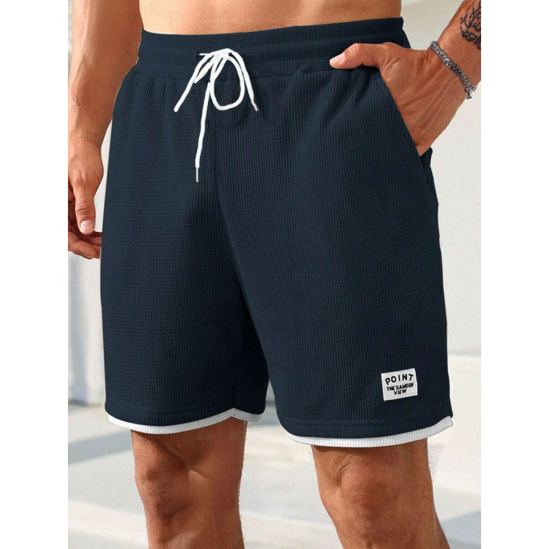 Ανδρικά παντελόνια με υφή και αναπνεύσιμο ύφασμα, ρετρό στυλ, χαλαρή γραμμή, μήκος αστραγάλου, CVC βαμβάκι, άνοιξη 2022.