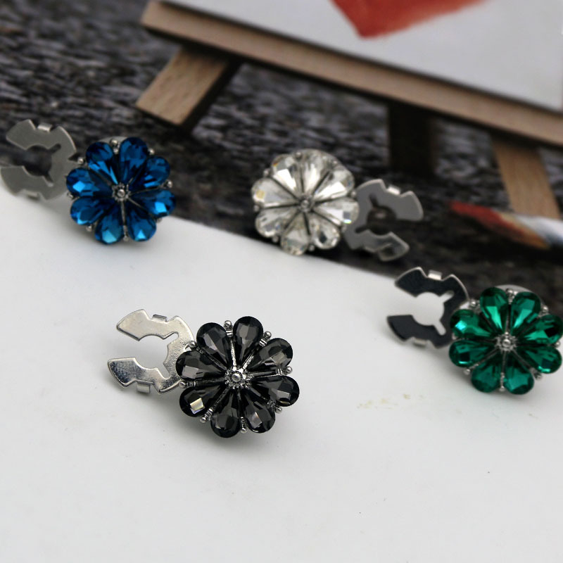 Κυκλικό διακοσμητικό κουμπί για DIY ρούχα και παπούτσια – διακόσμηση με παγιέτες; κράμα ψευδάργύρου; ηλεκτροπλατίωση; μινιμαλιστικό στυλ