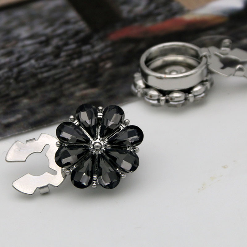 Κυκλικό διακοσμητικό κουμπί για DIY ρούχα και παπούτσια – διακόσμηση με παγιέτες; κράμα ψευδάργύρου; ηλεκτροπλατίωση; μινιμαλιστικό στυλ