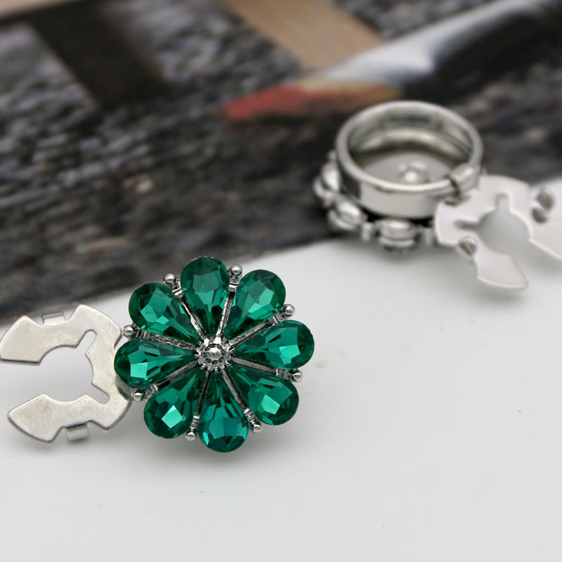 Κυκλικό διακοσμητικό κουμπί για DIY ρούχα και παπούτσια – διακόσμηση με παγιέτες; κράμα ψευδάργύρου; ηλεκτροπλατίωση; μινιμαλιστικό στυλ