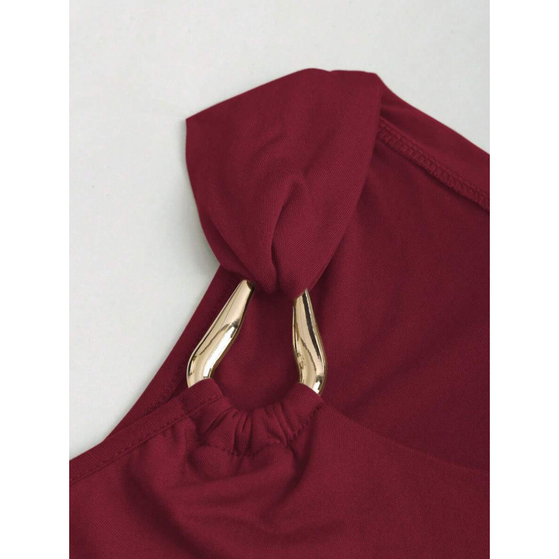 Blūze ar asimetrisku kaklu, šauru griezumu, lina (51–70%) ar četrvirzienu elastīgumu, flīsu iekšējā odere