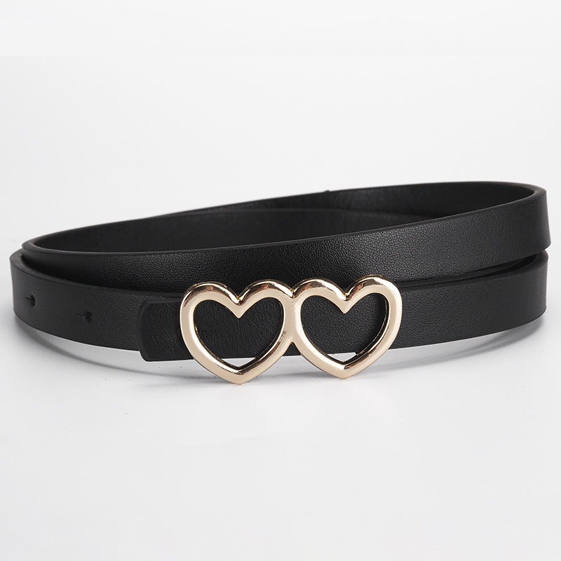 Vaikų diržas iš PU odos su lydinio sagtimi – smeigės sagtis, universalaus stiliaus, Noia