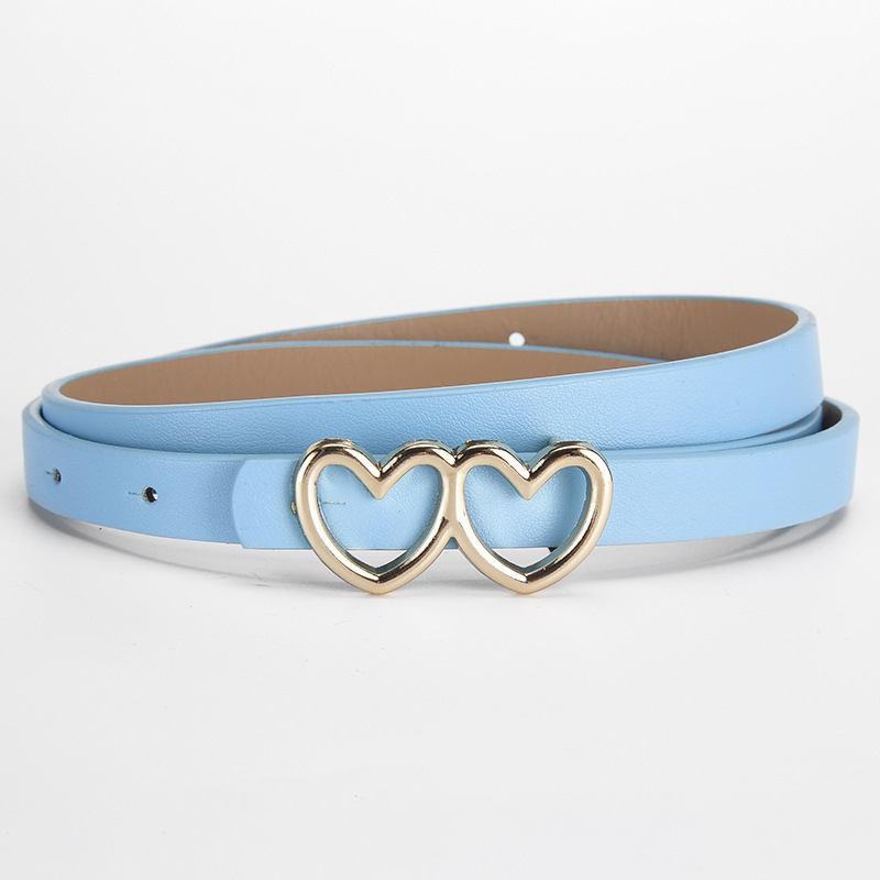 Vaikų diržas iš PU odos su lydinio sagtimi – smeigės sagtis, universalaus stiliaus, Noia