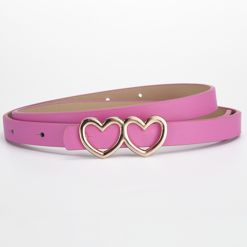 Vaikų diržas iš PU odos su lydinio sagtimi – smeigės sagtis, universalaus stiliaus, Noia