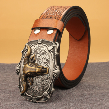 Ζώνη PU δέρμα – Καουμπόι Δυτικό Ρετρό, Unisex, Υλικό αγκράματος: κράμα, Κούμπωμα λεία, Πλάτος: Κανονικό (2–4 εκ.)