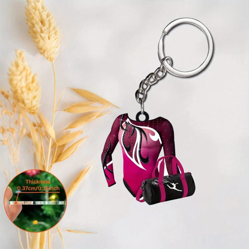 Κλειδοθήκη για παιδιά από δέρμα με ακρυλικό σώμα και κυλινδρική αγκράφα, βαμμένο φινίρισμα