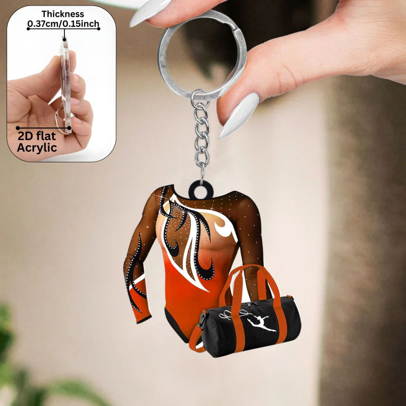 Κλειδοθήκη για παιδιά από δέρμα με ακρυλικό σώμα και κυλινδρική αγκράφα, βαμμένο φινίρισμα