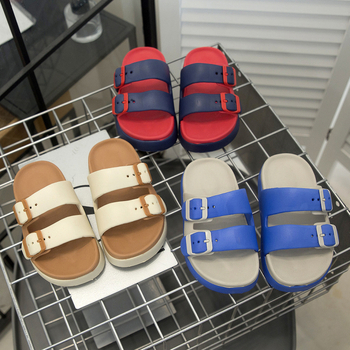 Παιδικά σανδάλια με διπλό κούμπωμα και παχιά σόλα, EVA επάνω και σόλα, κατάλληλα για εσωτερικούς και εξωτερικούς χώρους