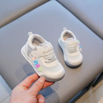 Παιδικά Παπούτσια Τρεξίματος 12–36 Μηνών, Αναπνεύσιμη Δίκτυωτή Άνω, Αντιολισθητικές Σόλες, Μινιμαλιστικό Στυλ