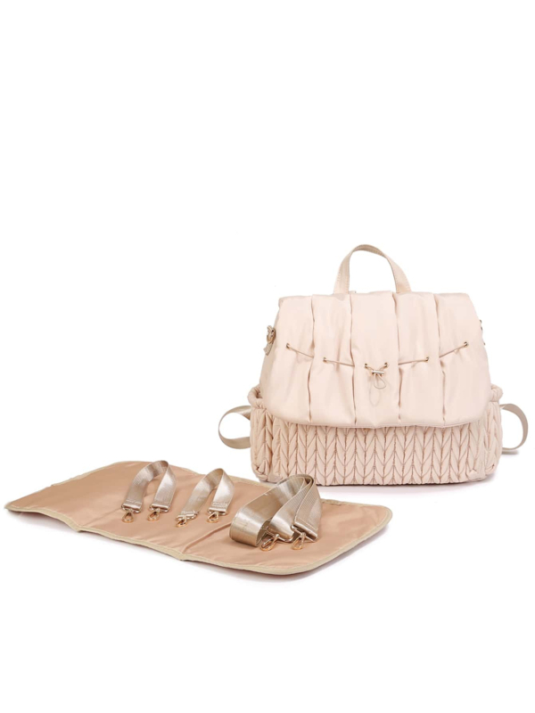 Раница за пелени за пътуване — стил свободно пътуване, водоустойчива полиестерна материя, подплата от полиестер, износоустойчива и намалява натоварването, есен 2023