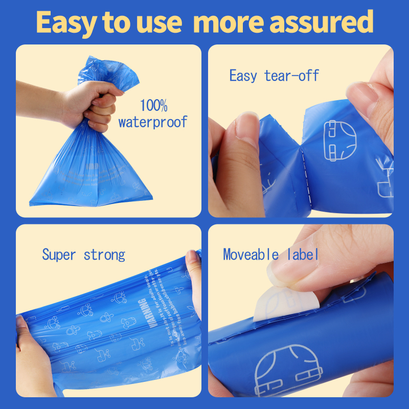 Σακούλες απορριμμάτων μωρού μιας χρήσης – κυλινδικού τύπου, HDPE, κανονικό πάχος, κωδικός 56, εξαγωγική αποκλειστικότητα