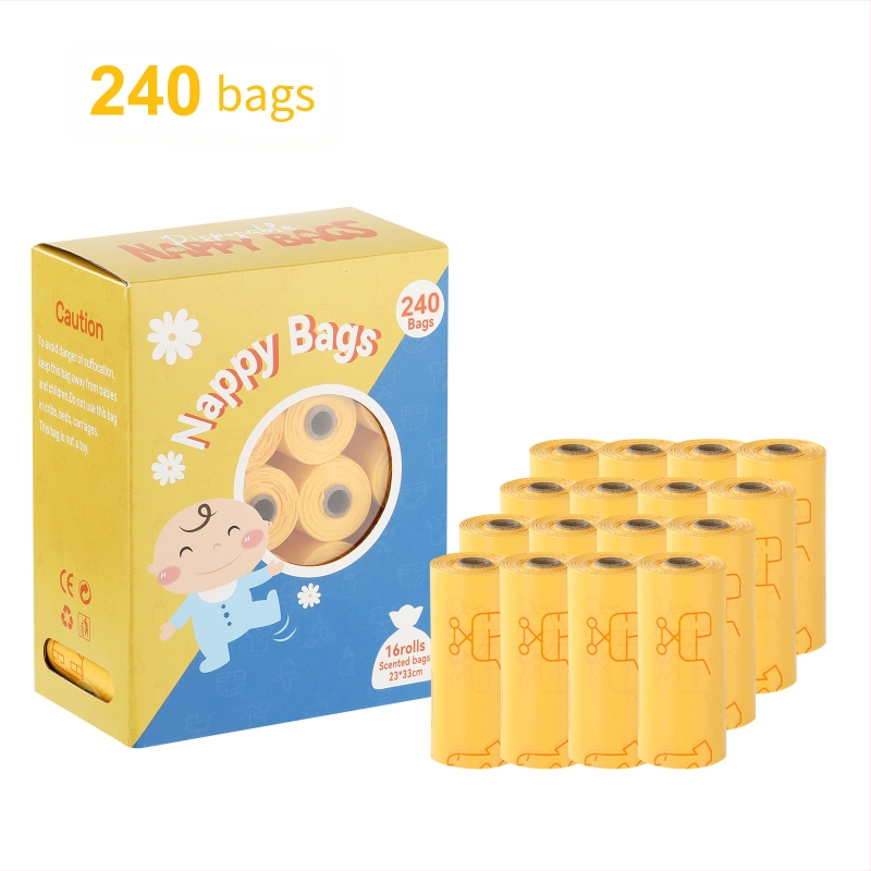 Σακούλες απορριμμάτων μωρού μιας χρήσης – κυλινδικού τύπου, HDPE, κανονικό πάχος, κωδικός 56, εξαγωγική αποκλειστικότητα