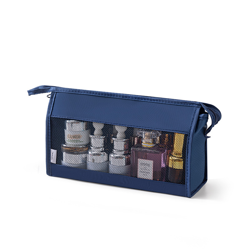 Козметична чанта за пътуване — нейлон, семпъл модерен стил, съхранение на козметика, чанта за тоалетни принадлежности