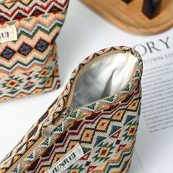 Make-up somiņa, saliekama, audums, japāņu stils