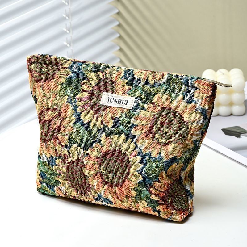 Make-up somiņa, saliekama, audums, japāņu stils