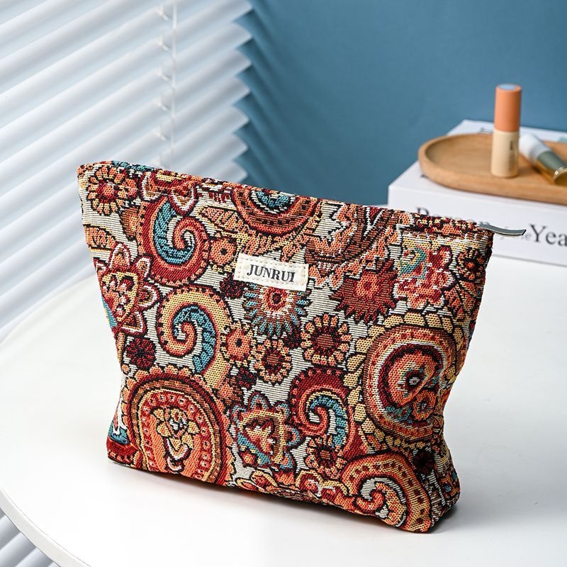 Make-up somiņa, saliekama, audums, japāņu stils