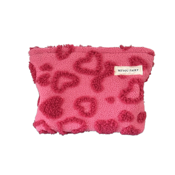 Τσάντα καλλυντικών από βελούδινο ύφασμα με γεωμετρικό μοτίβο — πρακτική αποθήκευση μακιγιάζ (Υλικό: Πολυεστέρας; Εσωτερική φόδρα: Πολυεστέρας; Μοτίβο: Γεωμετρικό; Λειτουργία: Αποθήκευση)