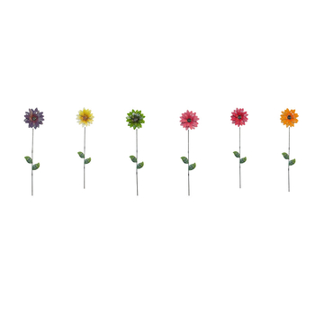 Кована железна композиция с цветя, пасторален стил, ръчно рисувана, за външна дворна украса