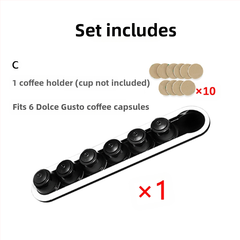 Ακρυλική θήκη για κάψουλες καφέ — μοντέρνος μινιμαλιστικός σχεδιασμός, οργάνωση για ντουλάπι/συρτάρι κουζίνας