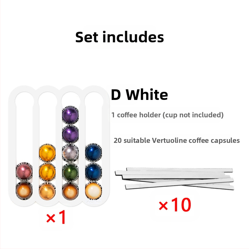 Ακρυλική θήκη για κάψουλες καφέ — μοντέρνος μινιμαλιστικός σχεδιασμός, οργάνωση για ντουλάπι/συρτάρι κουζίνας