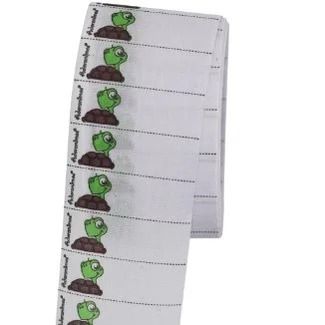 Ετικέτα ονόματος για ρούχα με μεταφορά με σιδέρωμα | Ετικέτα ονόματος από πολυεστέρα | Πλένεται με νερό | Σχέδιο: Bee, Turtle, Ladybug, Cartoon