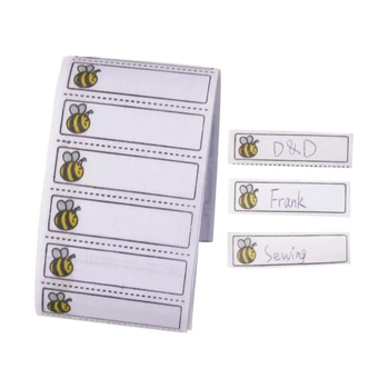 Ετικέτα ονόματος για ρούχα με μεταφορά με σιδέρωμα | Ετικέτα ονόματος από πολυεστέρα | Πλένεται με νερό | Σχέδιο: Bee, Turtle, Ladybug, Cartoon