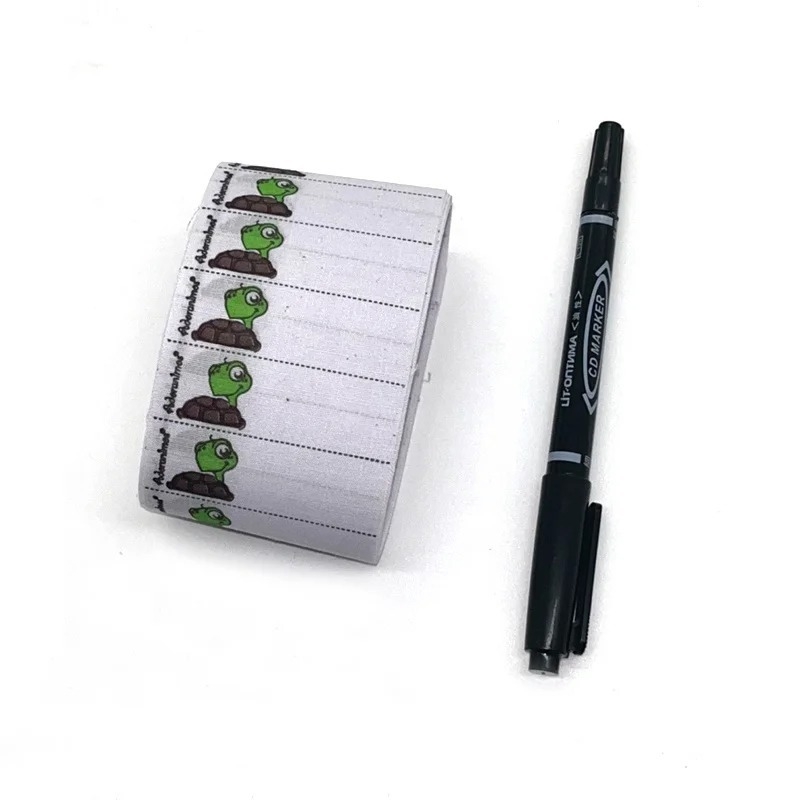 Ετικέτα ονόματος για ρούχα με μεταφορά με σιδέρωμα | Ετικέτα ονόματος από πολυεστέρα | Πλένεται με νερό | Σχέδιο: Bee, Turtle, Ladybug, Cartoon