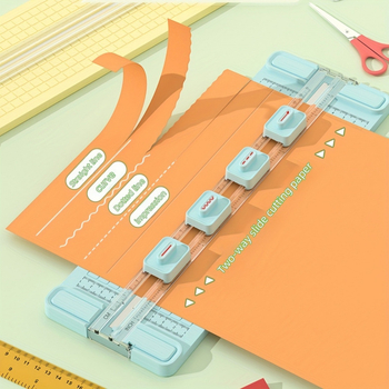 Χειροκίνητος κόπτης χαρτιού με δύο κατευθύνσεις, μοντέλο F7881, για γραφεία