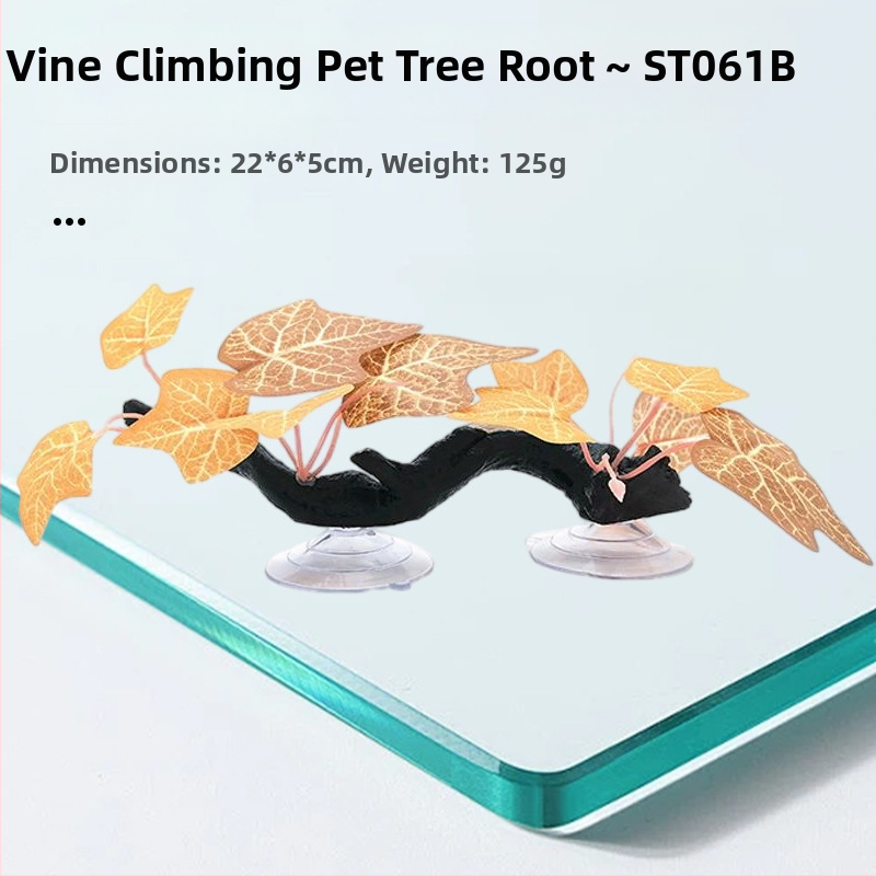 Sveķu akvārija dekors - koka stumbrs un vīnogulāju dekorēšanai ainai un slēpšanai (HY011) no Julongyuan