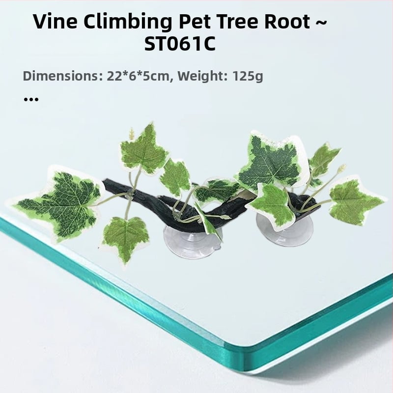 Sveķu akvārija dekors - koka stumbrs un vīnogulāju dekorēšanai ainai un slēpšanai (HY011) no Julongyuan