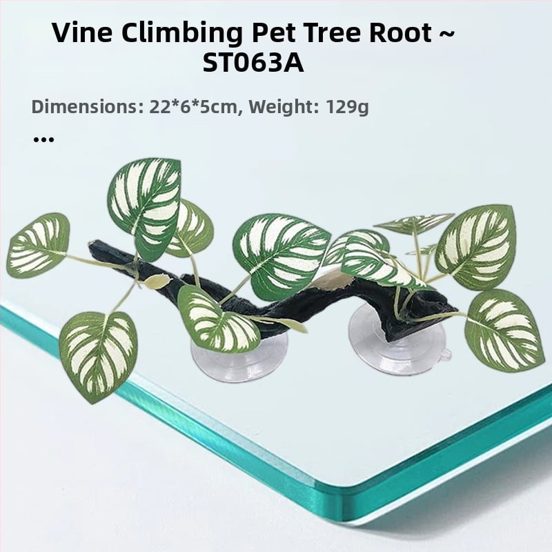 Sveķu akvārija dekors - koka stumbrs un vīnogulāju dekorēšanai ainai un slēpšanai (HY011) no Julongyuan