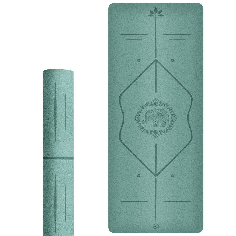 Nagudi jogas paklājs — PU+gumija, pretslīdēšana, biezums 5 mm, svars 3,5 kg, Hangzhou