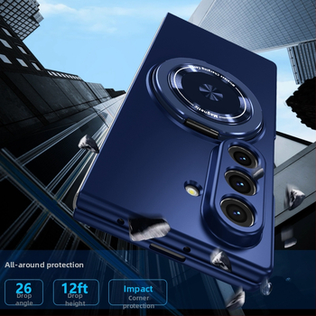 Θήκη Samsung Z Flip7/6/5 με περιστρεφόμενη αναδιπλούμενη βάση και μαγνητικό στήριγμα, 360° περιστροφή, προστασία από πτώσεις, πολυκαρβονικό