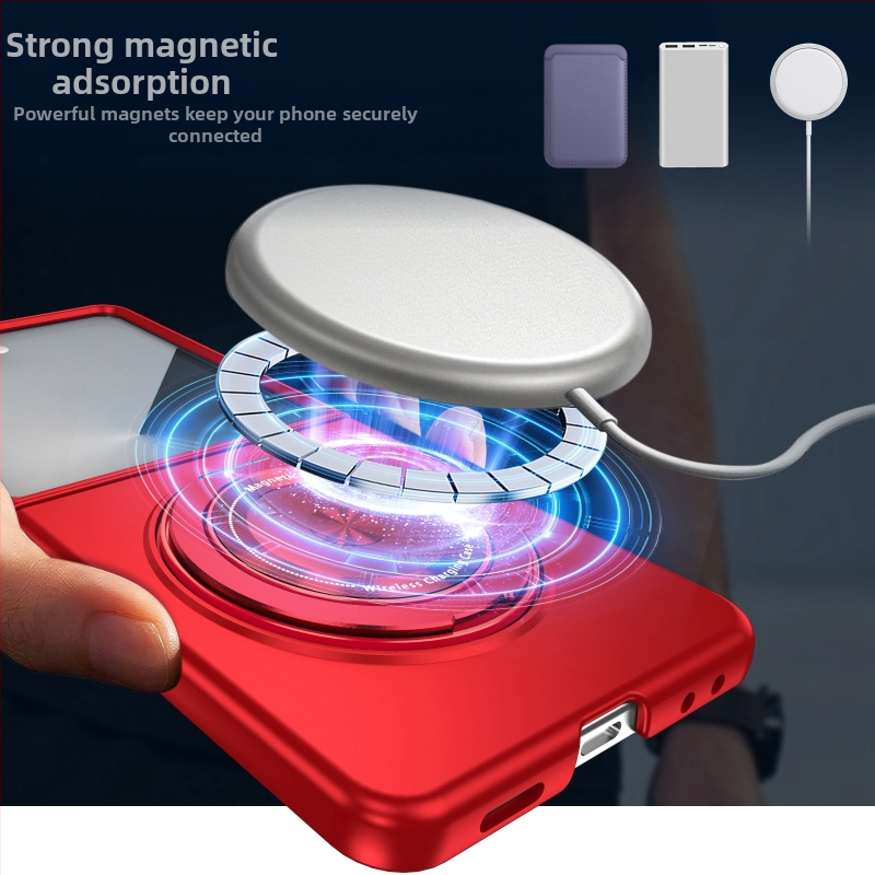 Θήκη Samsung Z Flip7/6/5 με περιστρεφόμενη αναδιπλούμενη βάση και μαγνητικό στήριγμα, 360° περιστροφή, προστασία από πτώσεις, πολυκαρβονικό