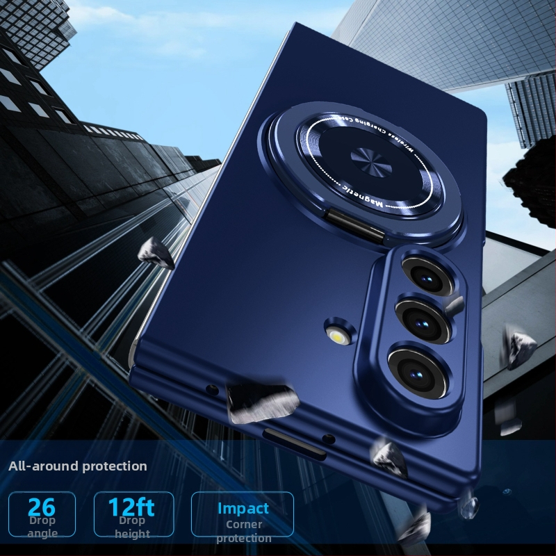 Θήκη Samsung Z Flip7/6/5 με περιστρεφόμενη αναδιπλούμενη βάση και μαγνητικό στήριγμα, 360° περιστροφή, προστασία από πτώσεις, πολυκαρβονικό