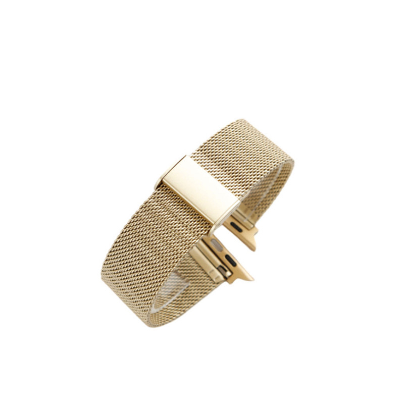 Baohong rozsdamentes acél Milanói hálószíj Apple Watchhoz — kompatibil Samsung, Apple, Huawei; súly 80 g