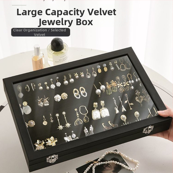 Κουτί κοσμημάτων με καπάκι για δαχτυλίδια, σκουλαρίκια, κολιέ και βραχιόλια — υλικό: βελούδο; χρήση: συσκευασία δαχτυλιδιών; ειδική συσκευασία: συσκευασία κοσμημάτων; αριθμός προϊόντος: Manufacturer Direct Supply Custom Made Cross-border