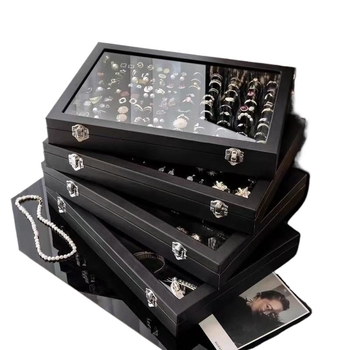 Κουτί κοσμημάτων με καπάκι για δαχτυλίδια, σκουλαρίκια, κολιέ και βραχιόλια — υλικό: βελούδο; χρήση: συσκευασία δαχτυλιδιών; ειδική συσκευασία: συσκευασία κοσμημάτων; αριθμός προϊόντος: Manufacturer Direct Supply Custom Made Cross-border