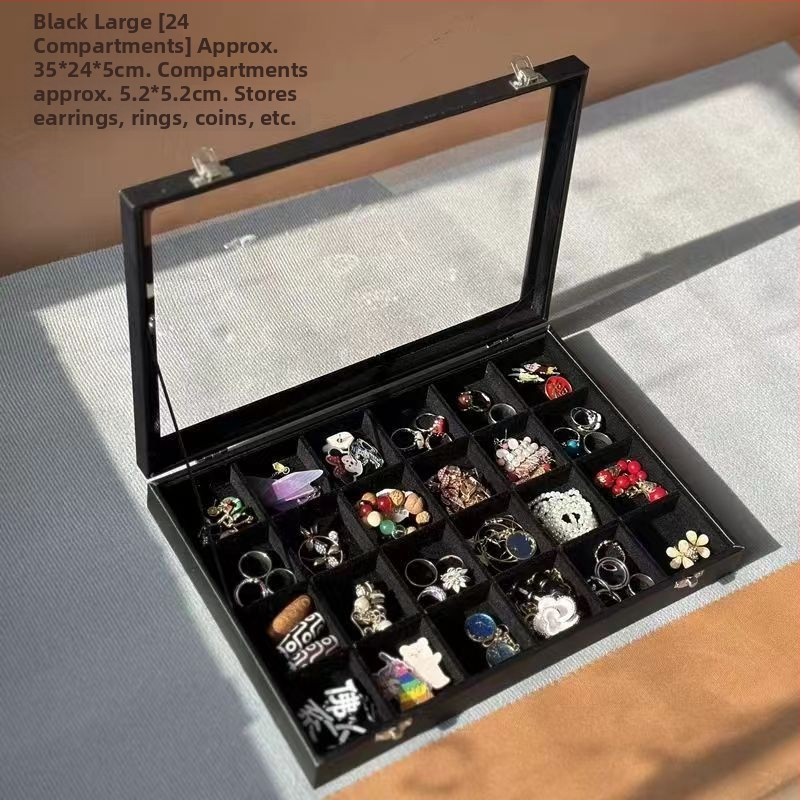 Cutie pentru bijuterii cu capac pentru inele, cercei, coliere și brățări – material: catifea; utilizare: ambalare inele; ambalaj special: ambalaj bijuterii; număr de produs: Manufacturer Direct Supply Custom Made Cross-border