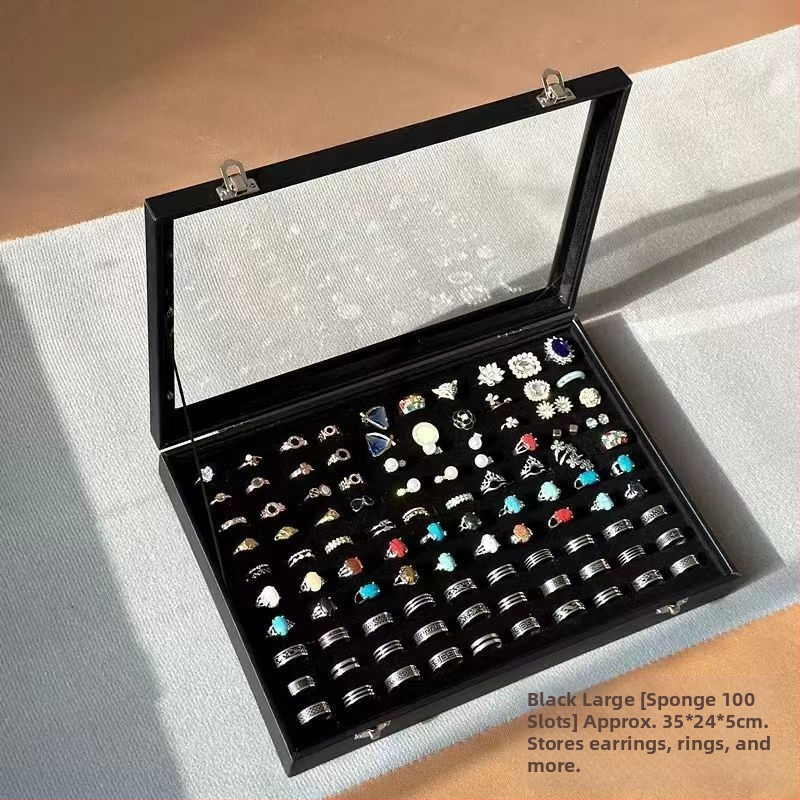 Cutie pentru bijuterii cu capac pentru inele, cercei, coliere și brățări – material: catifea; utilizare: ambalare inele; ambalaj special: ambalaj bijuterii; număr de produs: Manufacturer Direct Supply Custom Made Cross-border