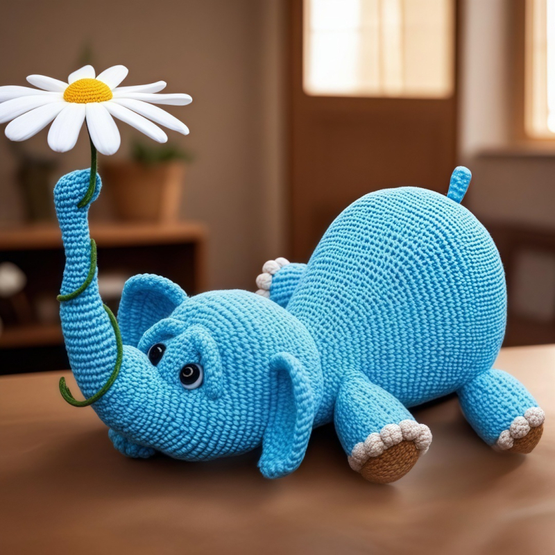 Hačēšanas materiālu komplekts — akrila dzija kūļos DIY rotaļlietu un somu šūšanai, kods K, pielāgojamas lelles