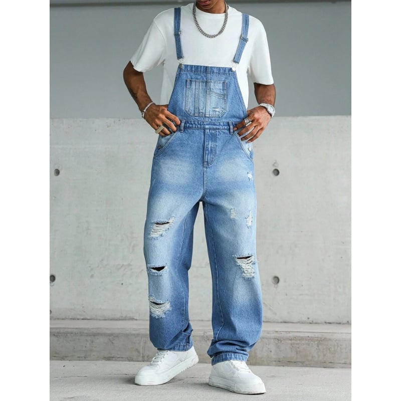 Ανδρικά τζιν εργασίας με ίσιο πόδι, φαρδιά γραμμή, κλείσιμο με κορδόνι, φλίς επένδυση, πολυεστερική ανάμειξη