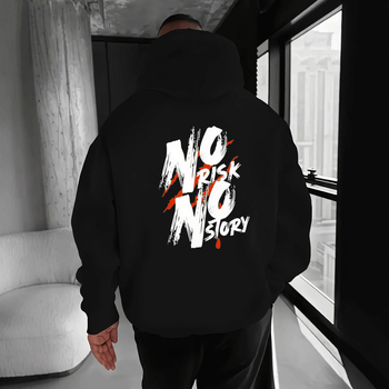 Ανδρικό φούτερ χωρίς κουκούλα με στρογγυλό λαιμό, μακριά μανίκια, ίσιο κόψιμο, πλαϊνές τσέπες, εκτύπωση θερμικής μεταφοράς, πολυεστέρας 96%